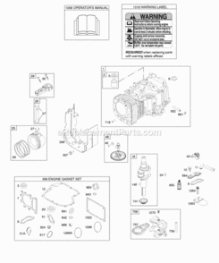 Part Location Diagram of 697559 Briggs and Stratton Ring Set-020
